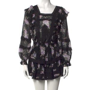 LoveShackFancy Minetta Dress in Black (Rare)